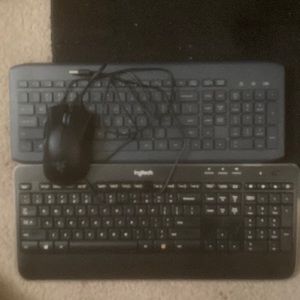 2 wireless keyboards and gaming/normal mouse